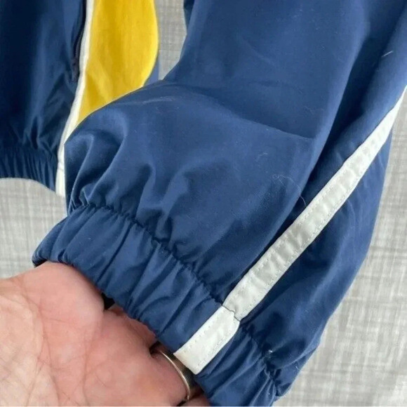 Vintage Speedo Windbreaker Vented back blue/yellow lined Men's XL 8928/b - Picture 8 of 11